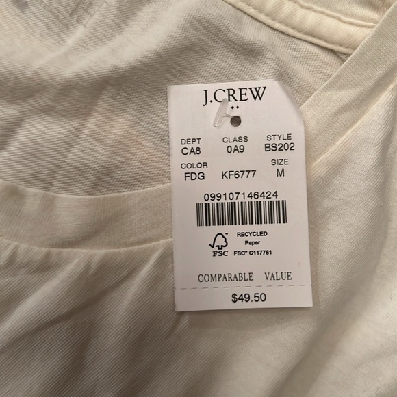 New with tag. J crew super cute long sleeve tee size medium - Picture 3 of 3